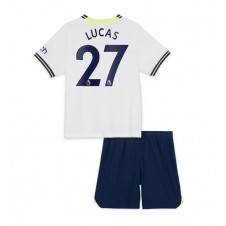 Tottenham Hotspur Lucas Moura #27 Hemmaställ Barn 2022-23 Korta ärmar (+ Korta byxor)